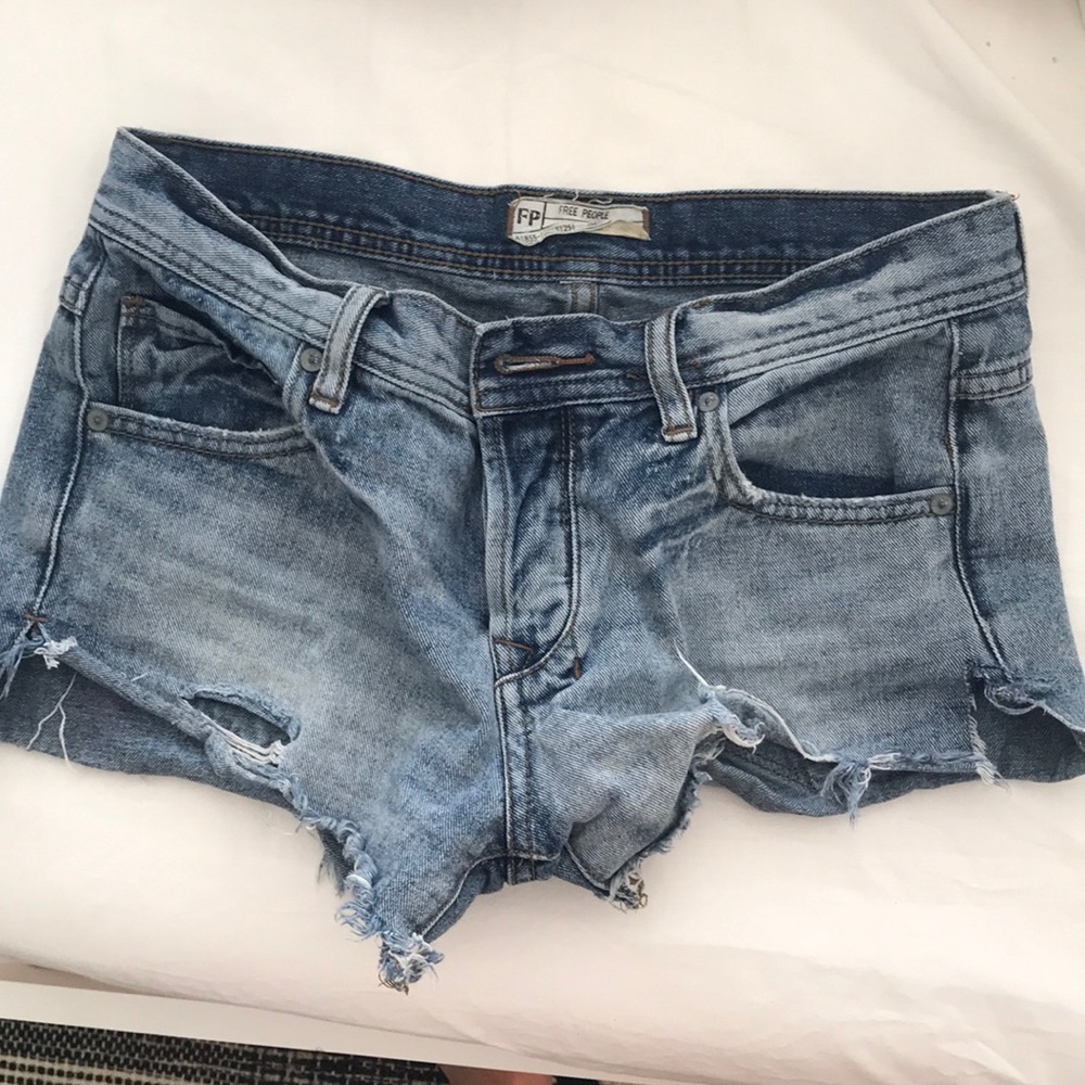 Free People Jean Shorts